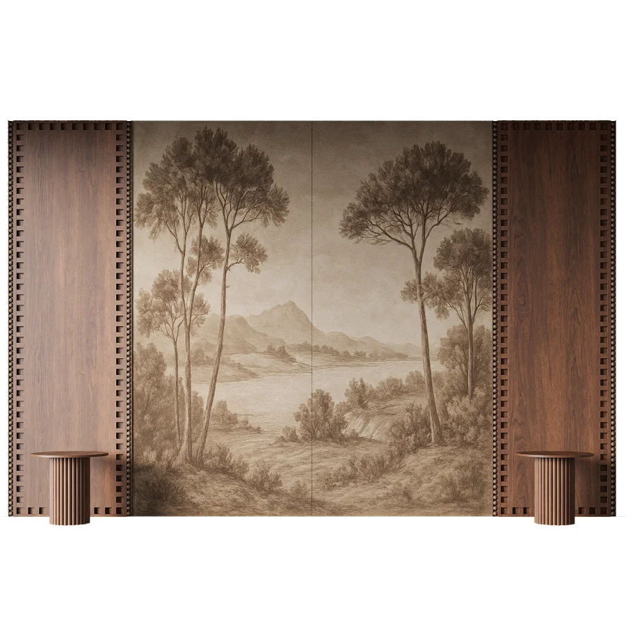 Vintage Landscape Decorative Wall Panel - Image 3