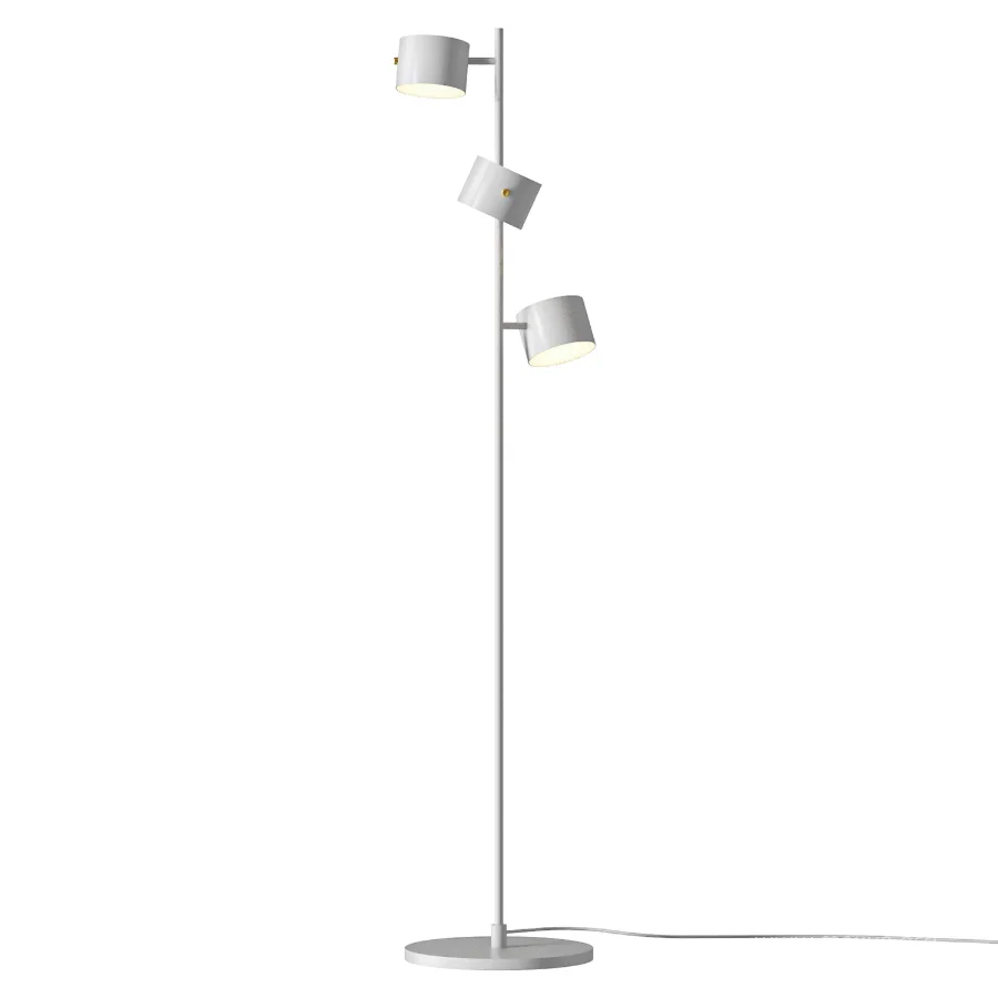 CB2 Convene Articulating Black Metal Trio Floor Lamp - Image 3