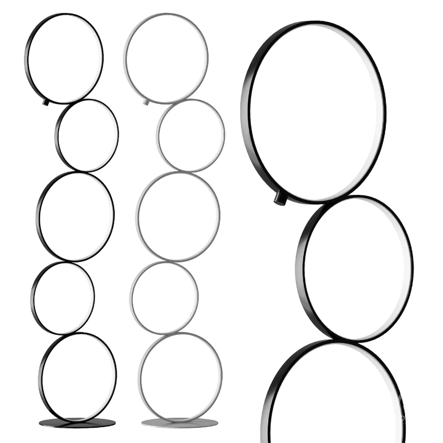 Nordic Ring Design Led Floor Lamp - Image 1