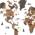 Wooden World Map Wall Decor - Thumbnail 3