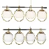 Carlyn Brass Black Island Chandelier Possini Euro - Thumbnail 1