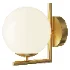 Indoor Ball LED Wall Light Gold Glass - Thumbnail 3