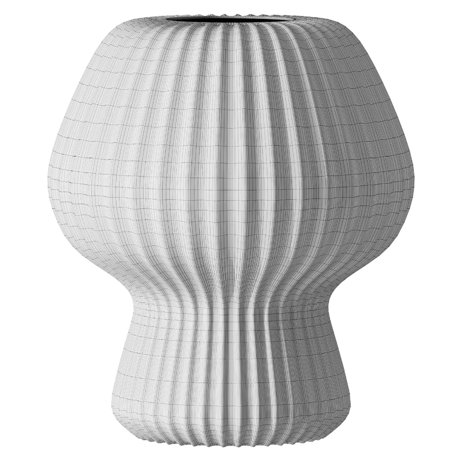 Ribbed Glass Table Lamp - Image 3