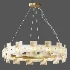 Alabaster Halo Chandelier - Thumbnail 1