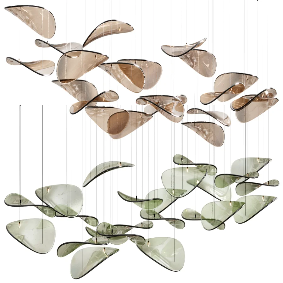 Wave Floating Leaf Chandelier By Simig - Image 1