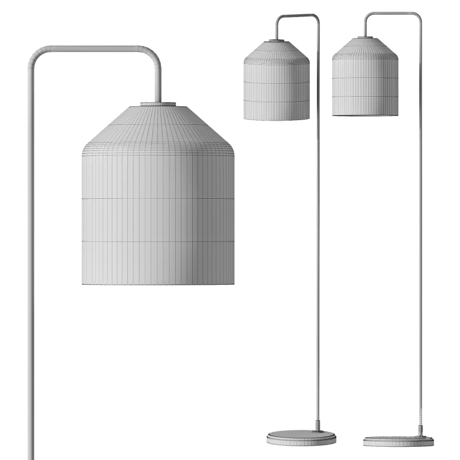 Pottery Barn City Glass Floor Lamp - Image 4