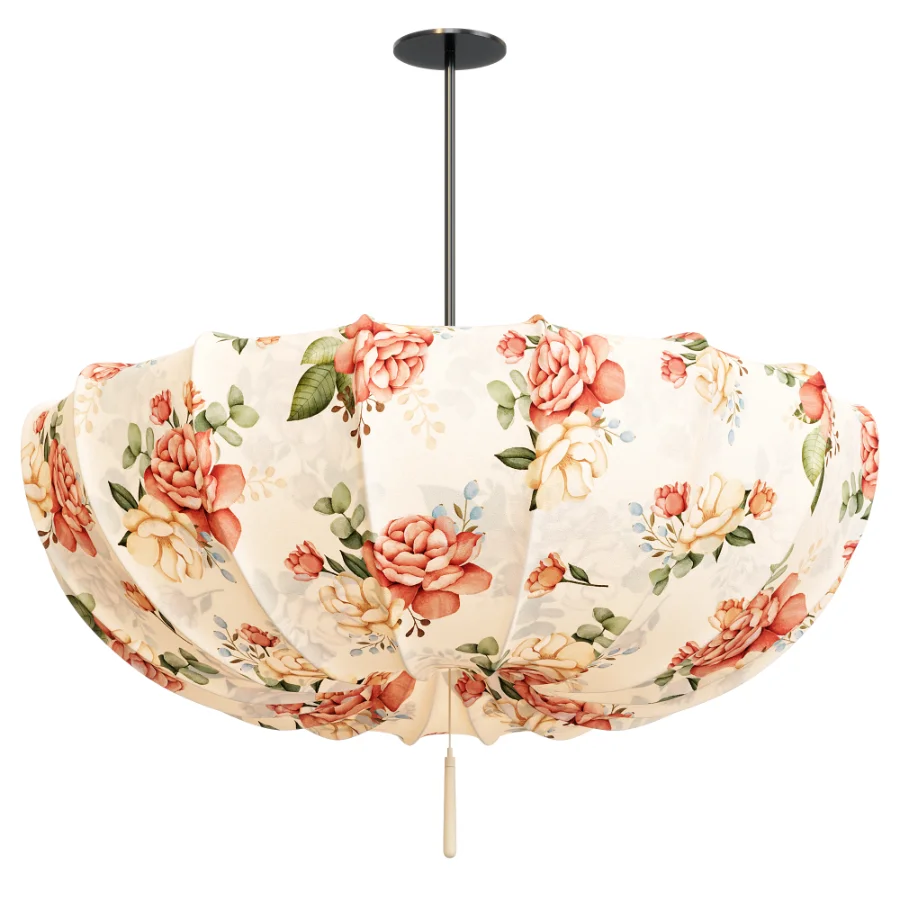 Traditional Japanese Light Chandelier For Living Room - Image 1