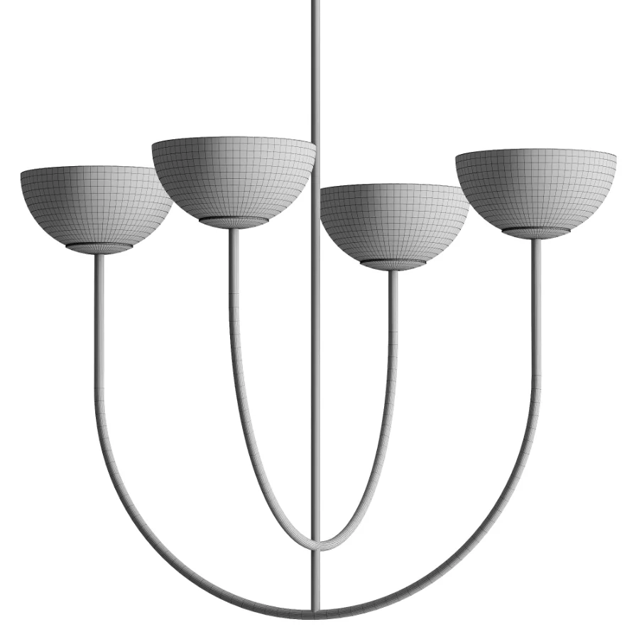 Dantone Home Poem 4 Light Chandelier - Image 3