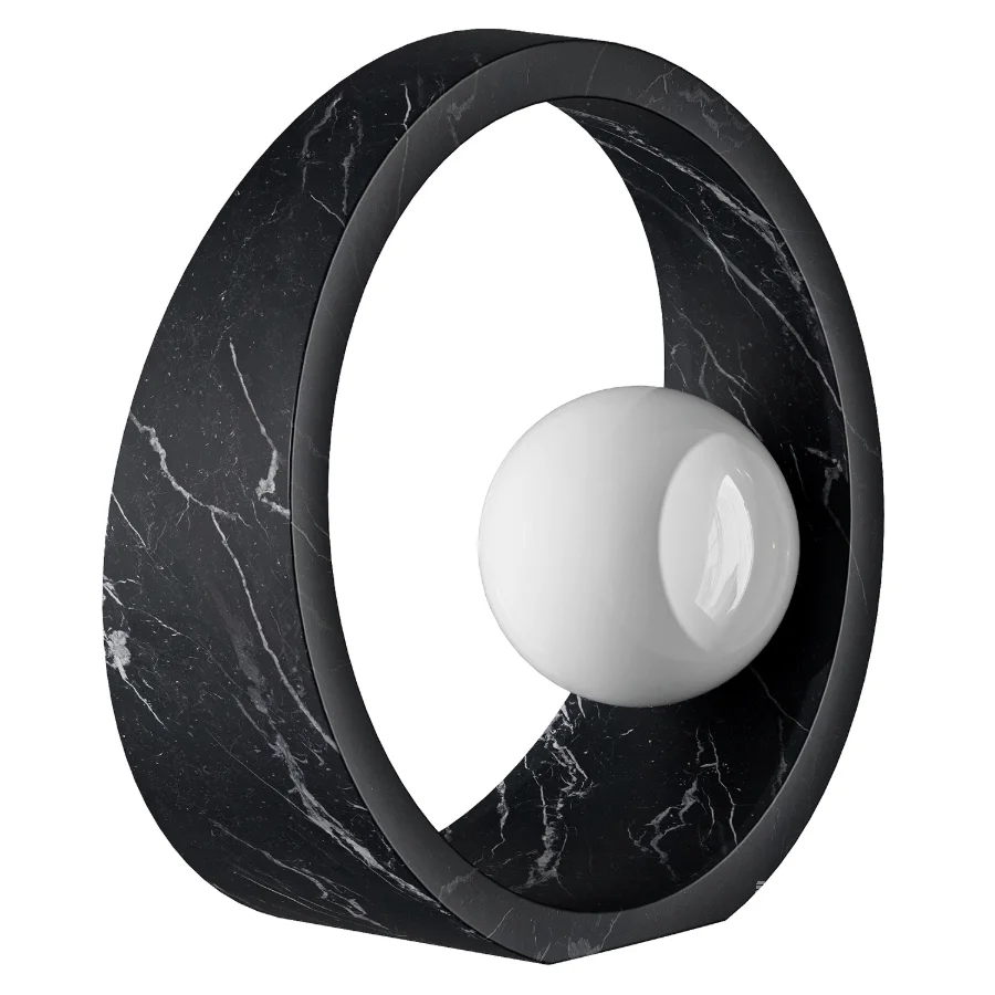 Marquinia Marble Ring Table Lamp - Image 2