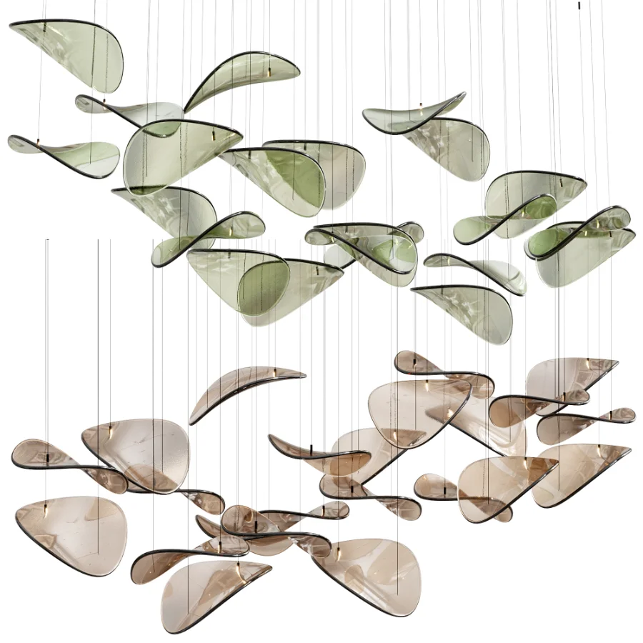 Wave Floating Leaf Chandelier By Simig - Image 4