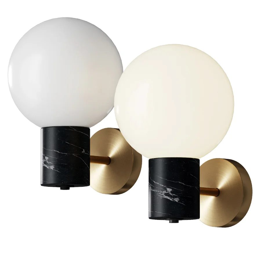 Vesper 1 Light Satin Brass Black Wall Sconce - Image 1