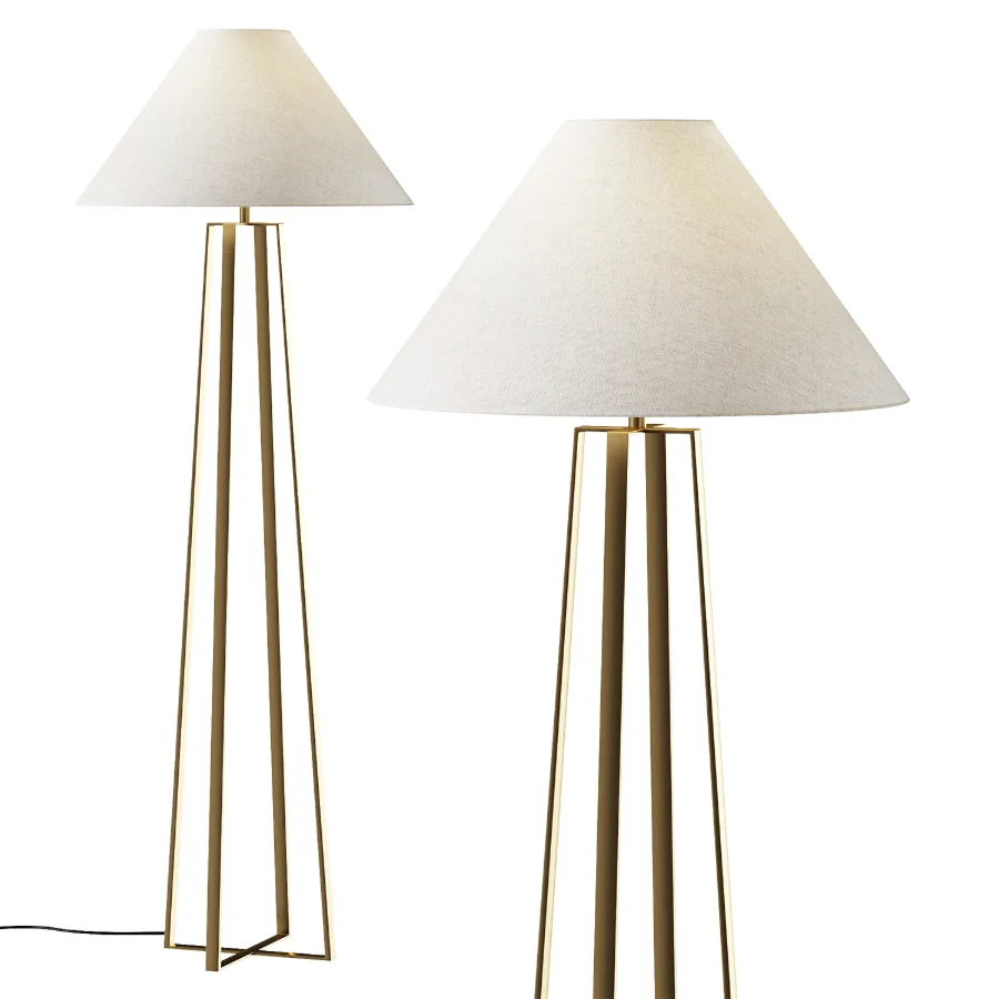 Pottery Barn Emmett Metal Tripod Floor Lamp - Image 1