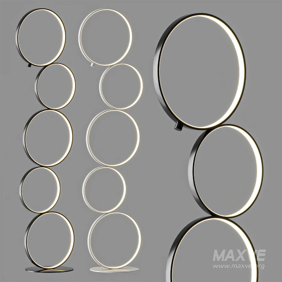 Nordic Ring Design Led Floor Lamp - Image 3