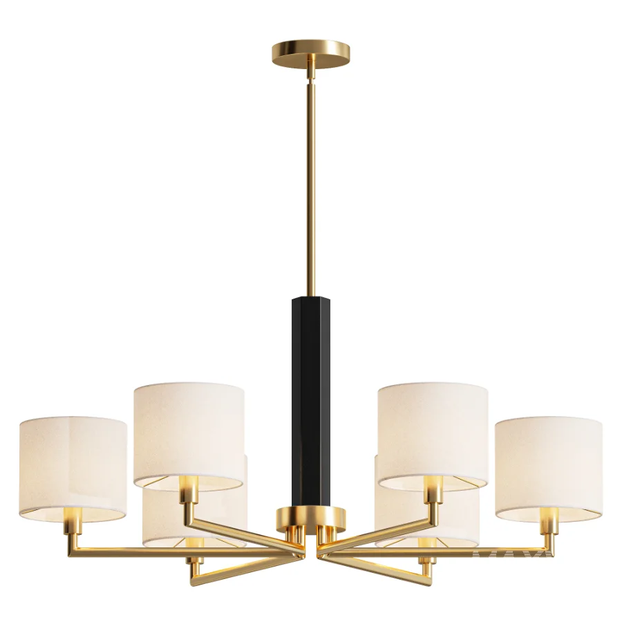Virginia Gold Black Chandelier - Image 1