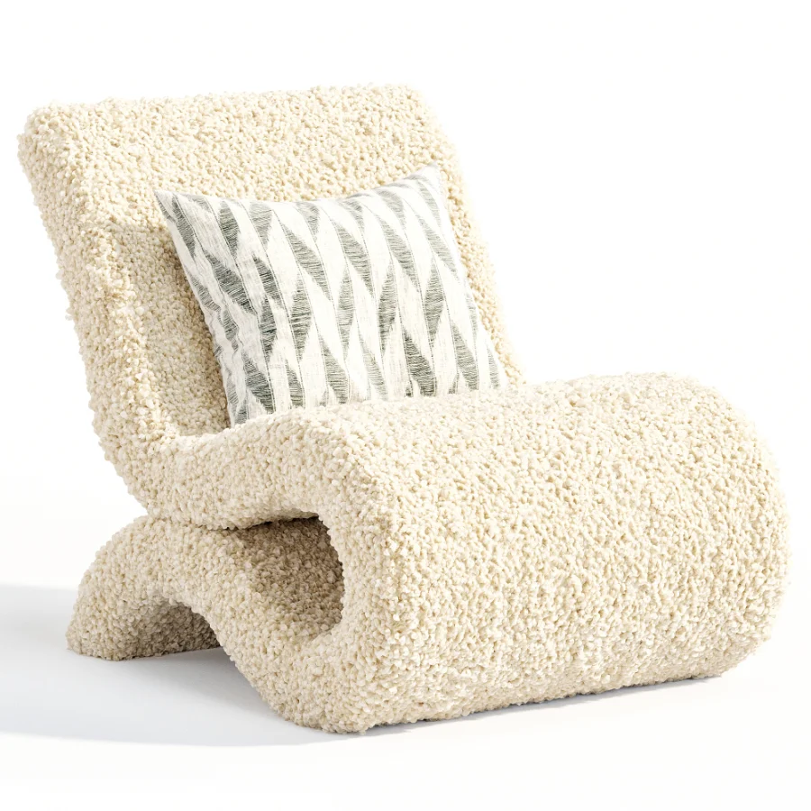 Desiree Boucle Armchair By Meridian - Image 1
