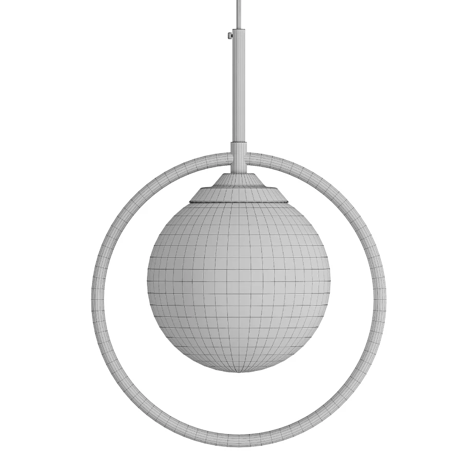 Gold Glass Hanging Lamp - Image 5