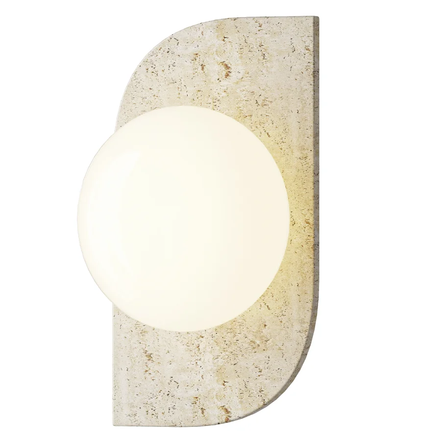 Docos Neptune Travertine Wall Lamp - Image 4