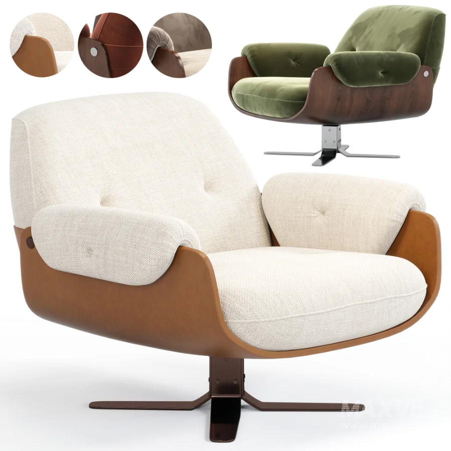 Laurel Armchair By Minotti - Image 7