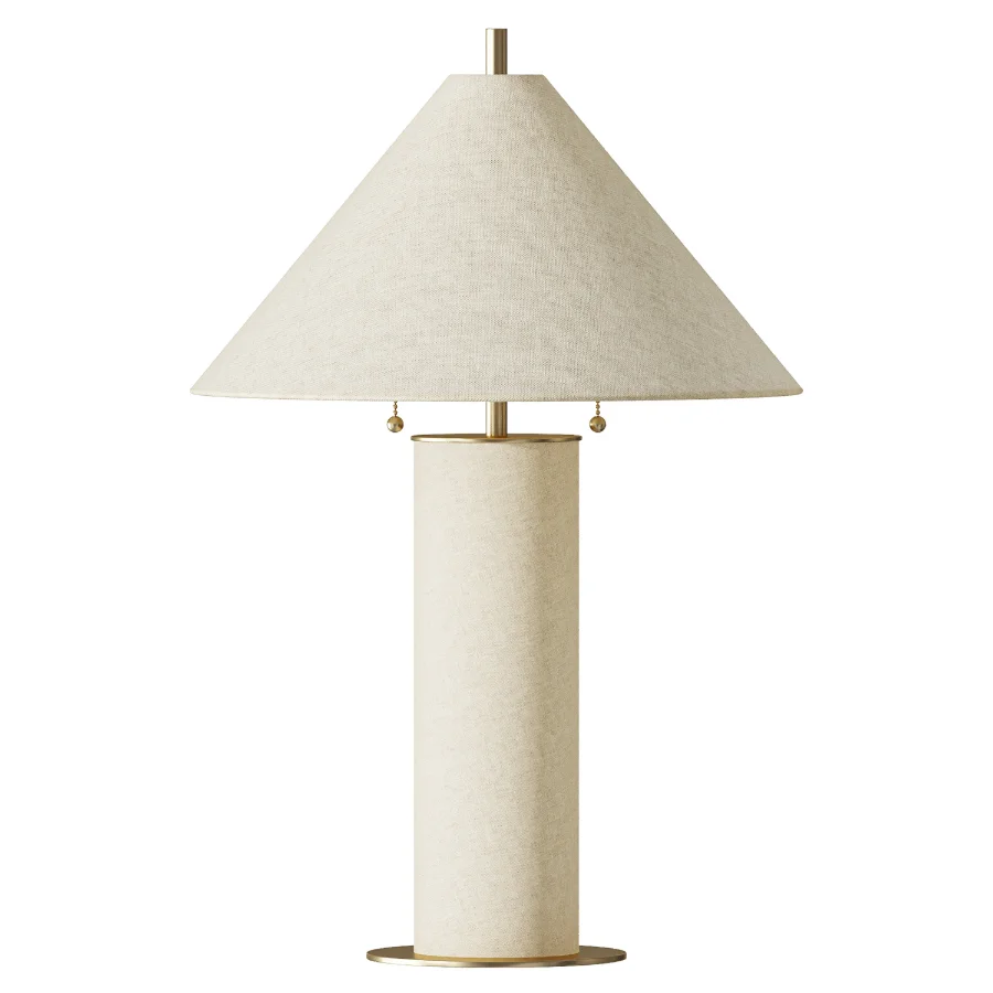 Remi Natural Linen Table Lamp - Image 2
