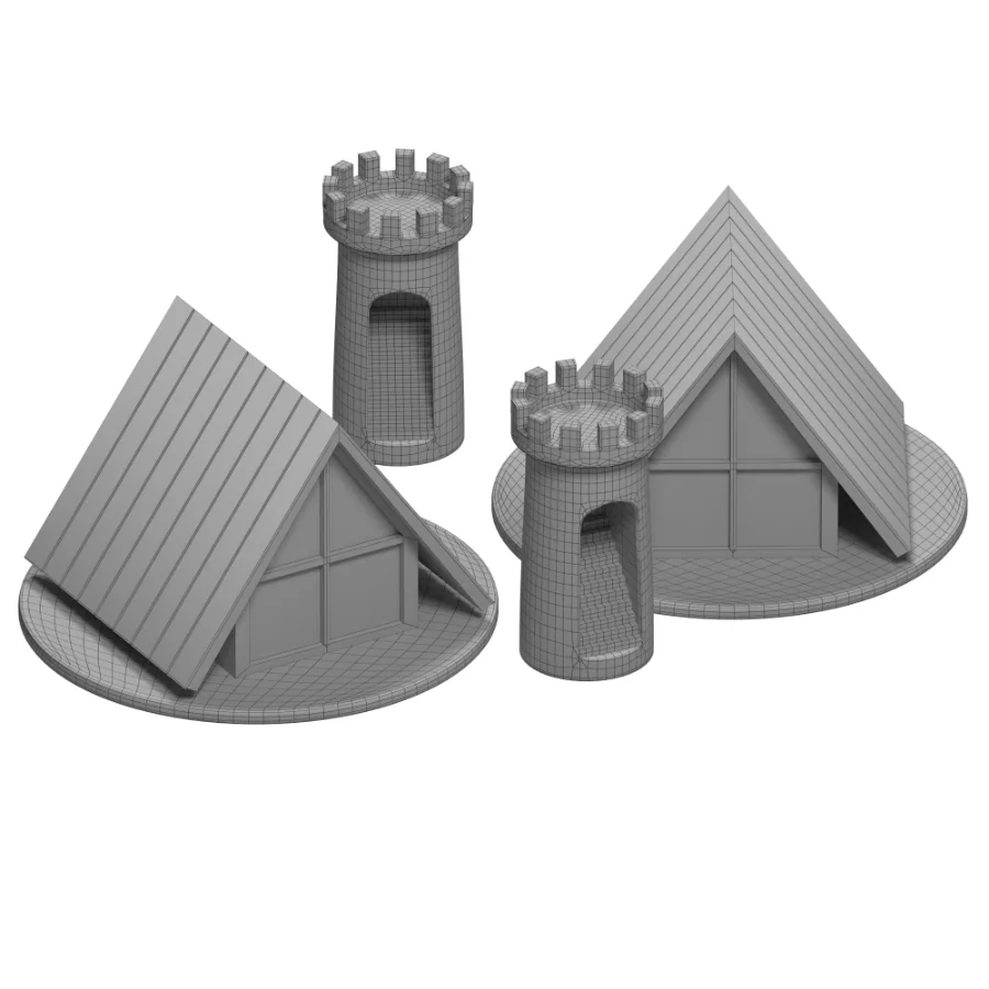 Castle Towers with Houses - Image 5