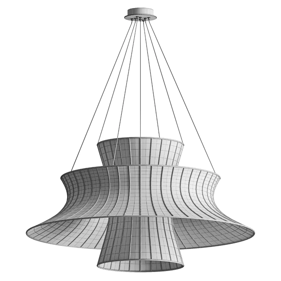 Modern Nordic Minimalism Fabric Handmade Chandelier - Image 3