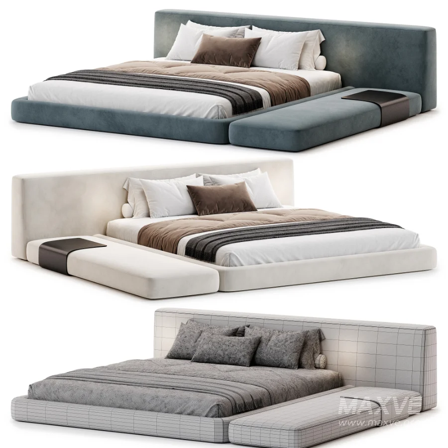 Bed Garda Design With Wide Headboard - Image 4