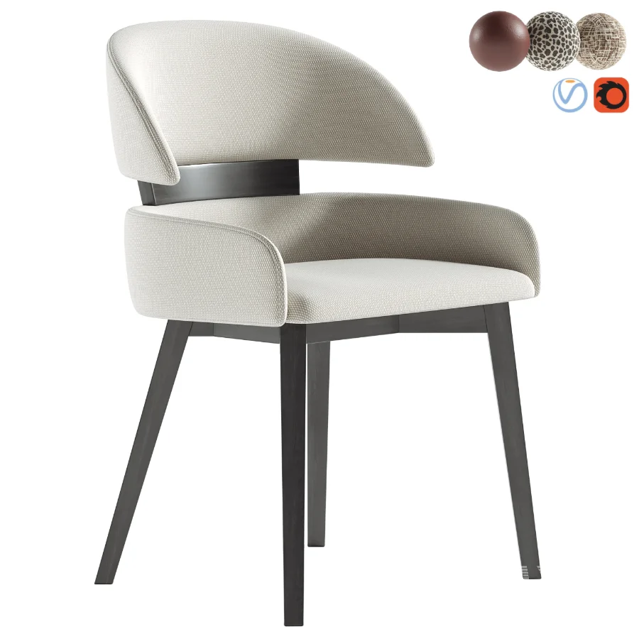 Wingback Dining Chair - Image 1