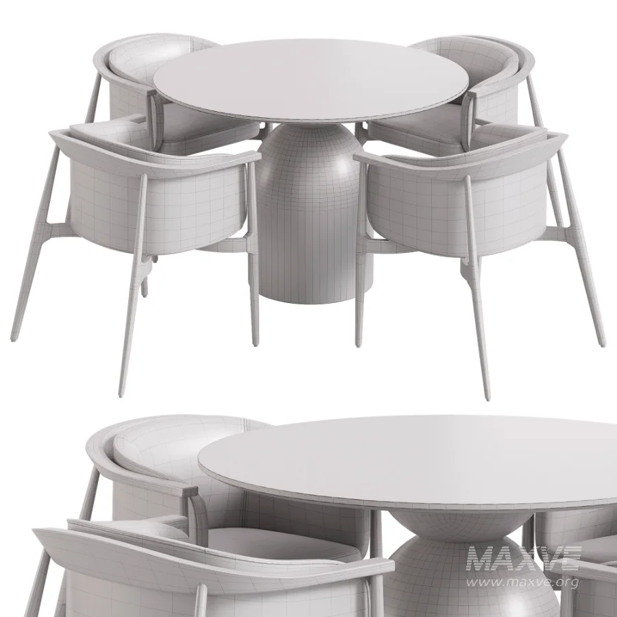 Arya K Chair and Sigrid Round Dining Table - Image 5