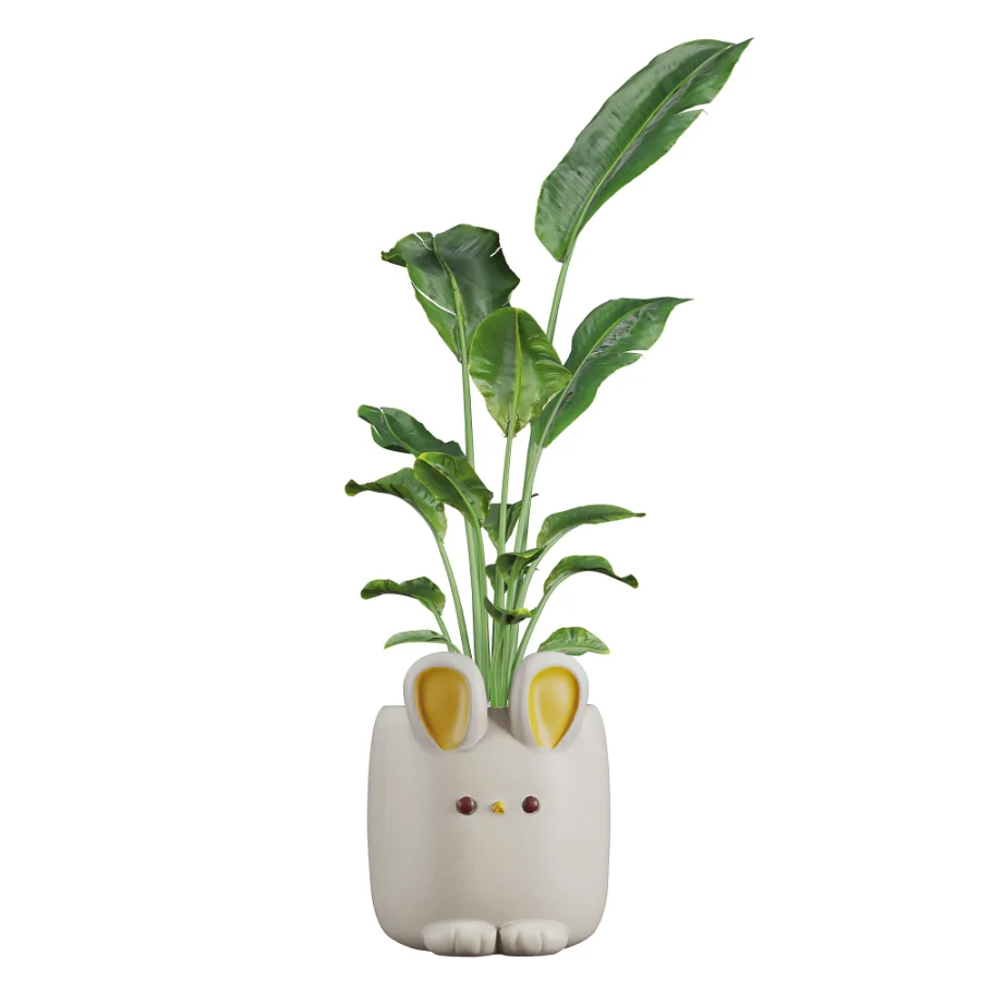 Bird_Paradise_Banana_Whismsical_Bunny_Rabbit - Image 3