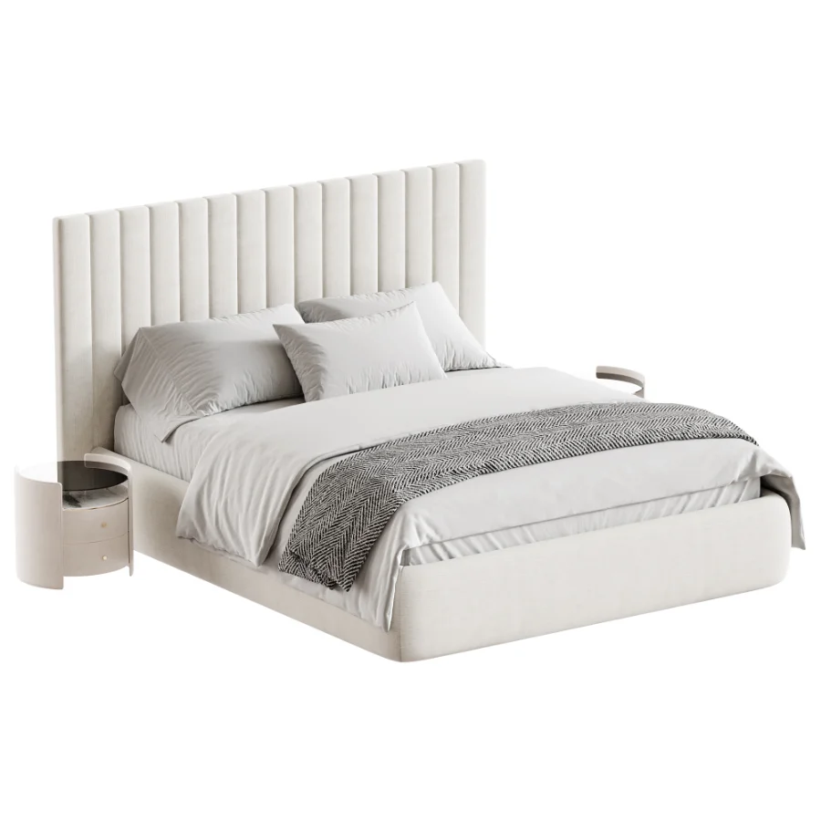 Streak bed with wide headboard - Image 1