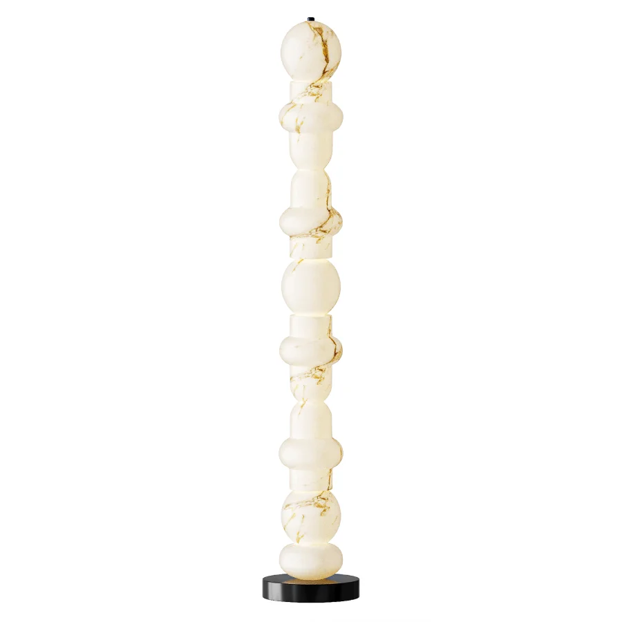 Column Alabaster Floor Lamp - Image 2