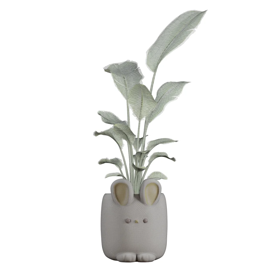 Bird_Paradise_Banana_Whismsical_Bunny_Rabbit - Image 2