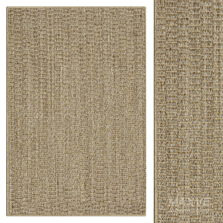 Wicker Natural Woven Sisal Rug - Image 1