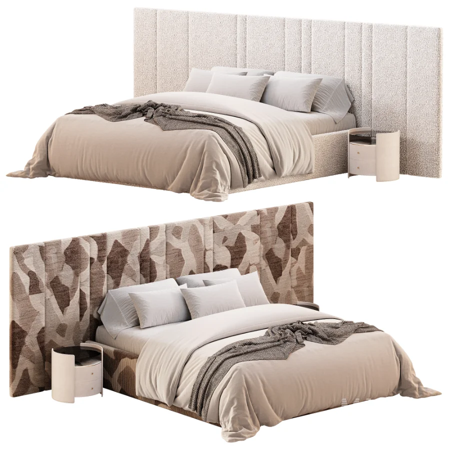Desire bed with wide headboard - Image 1