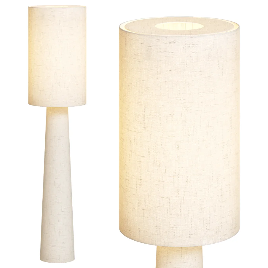 Black And White Stripe Floor Lamp - Image 5