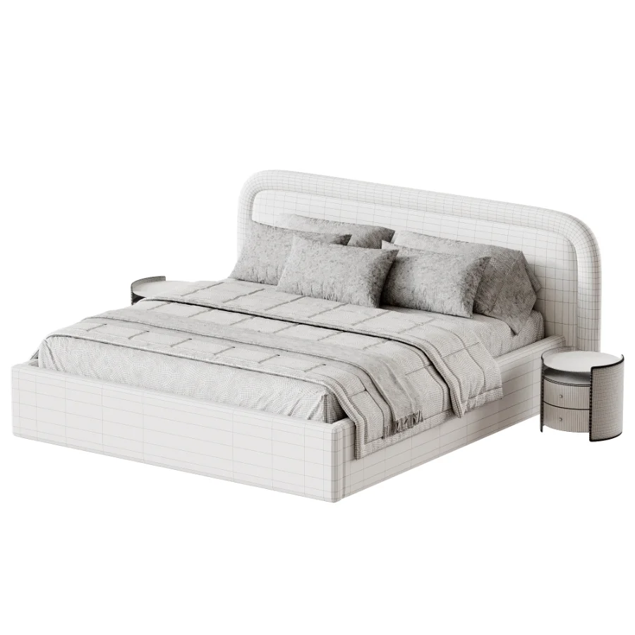 Rounded Panels Bed - Image 4