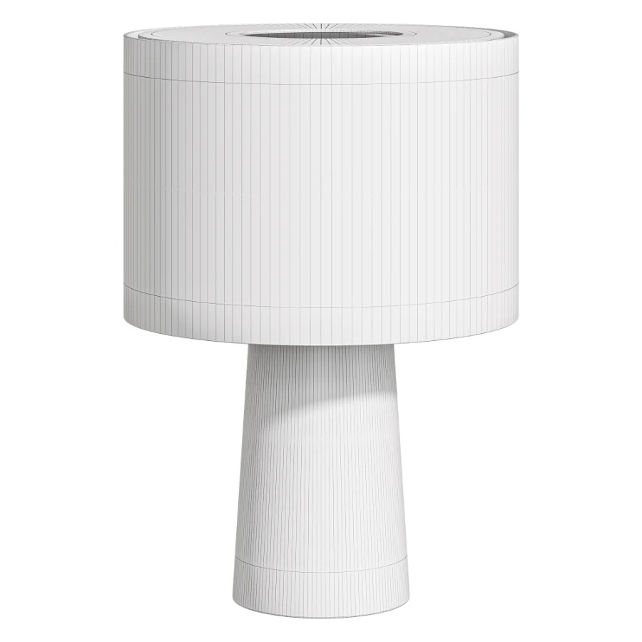 Blendra Graphic Cylindrical Form Pattern Table Lamp - Image 3