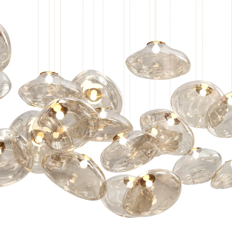 Random Glass Pendant Light By Pinlighting - Image 1