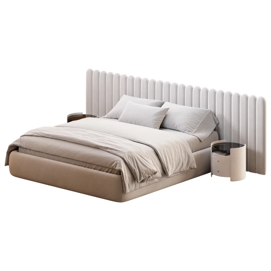 Savoyardi bed with wide headboard - Image 4