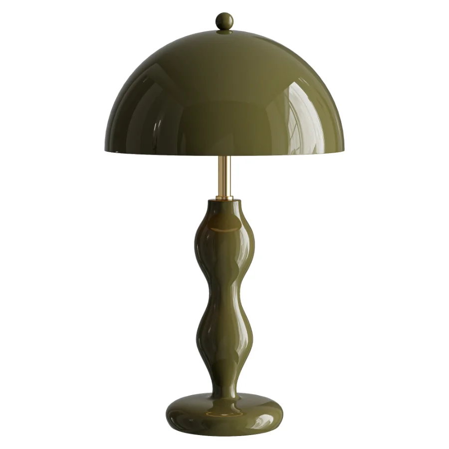 NV Gallery Powers Olive Green Table Lamp - Image 1