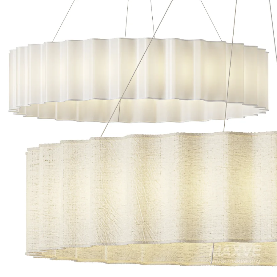 Hibride Design Ripple Halo Pendant - Image 1