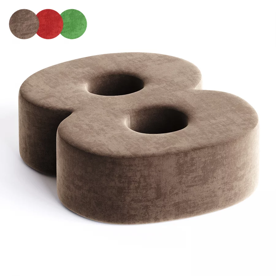 numbers 8 pouf - Image 3