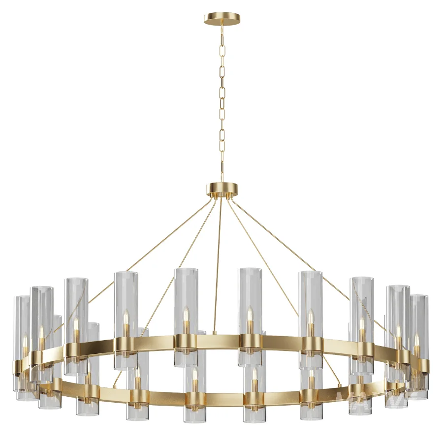 Dhreej 20 Light Wagon Wheel Chandelier - Image 1