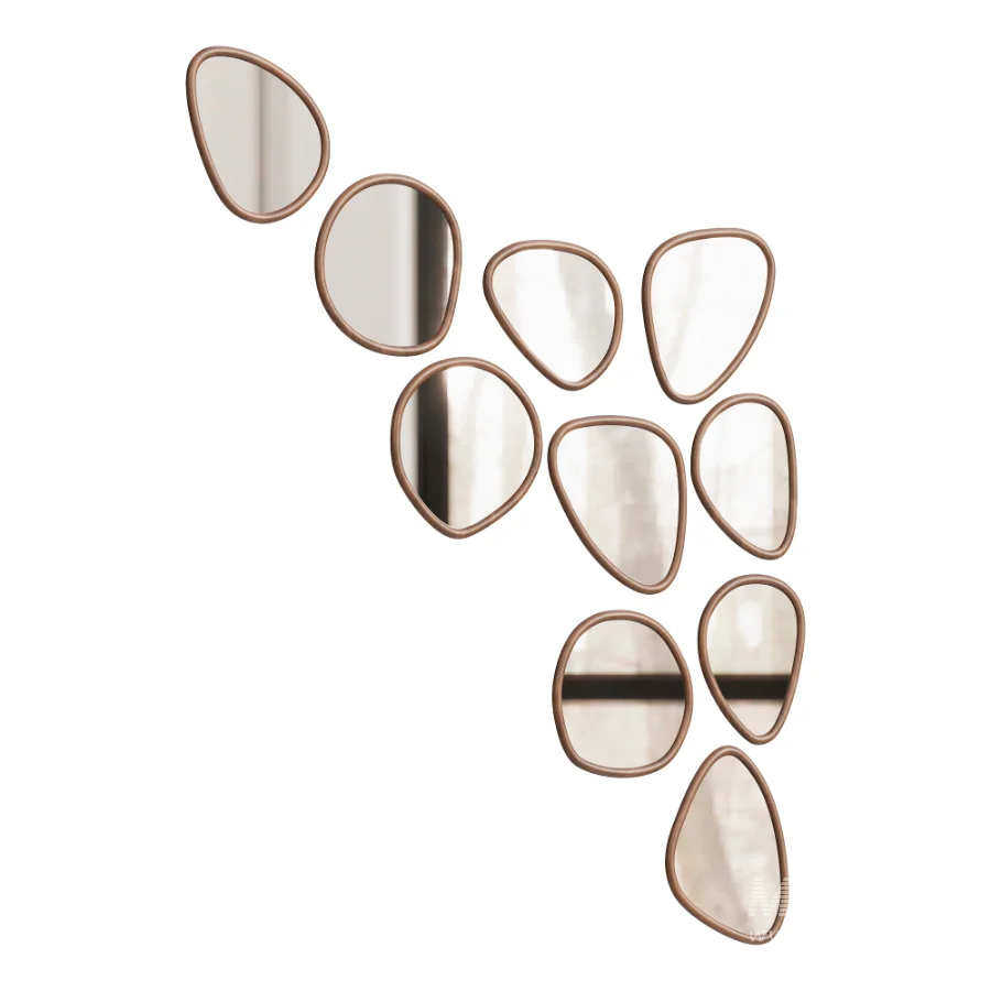 Organic Shapes Mirror Set - Image 2