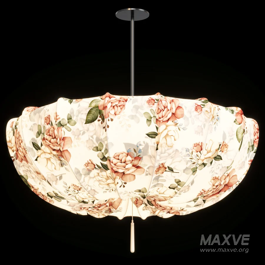 Traditional Japanese Light Chandelier For Living Room - Image 2