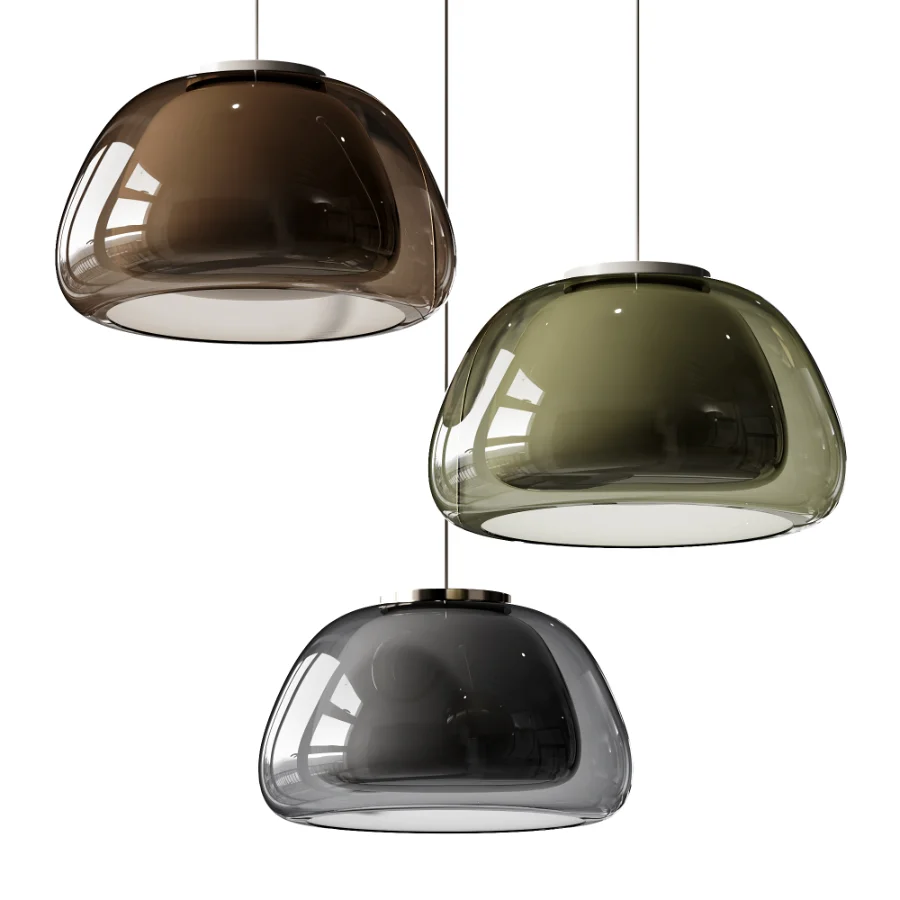 Modern Milk Glass Jelly Pendant Light - Image 1