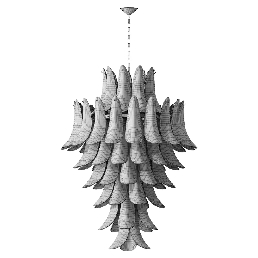 Murano Red Chandelier - Image 4