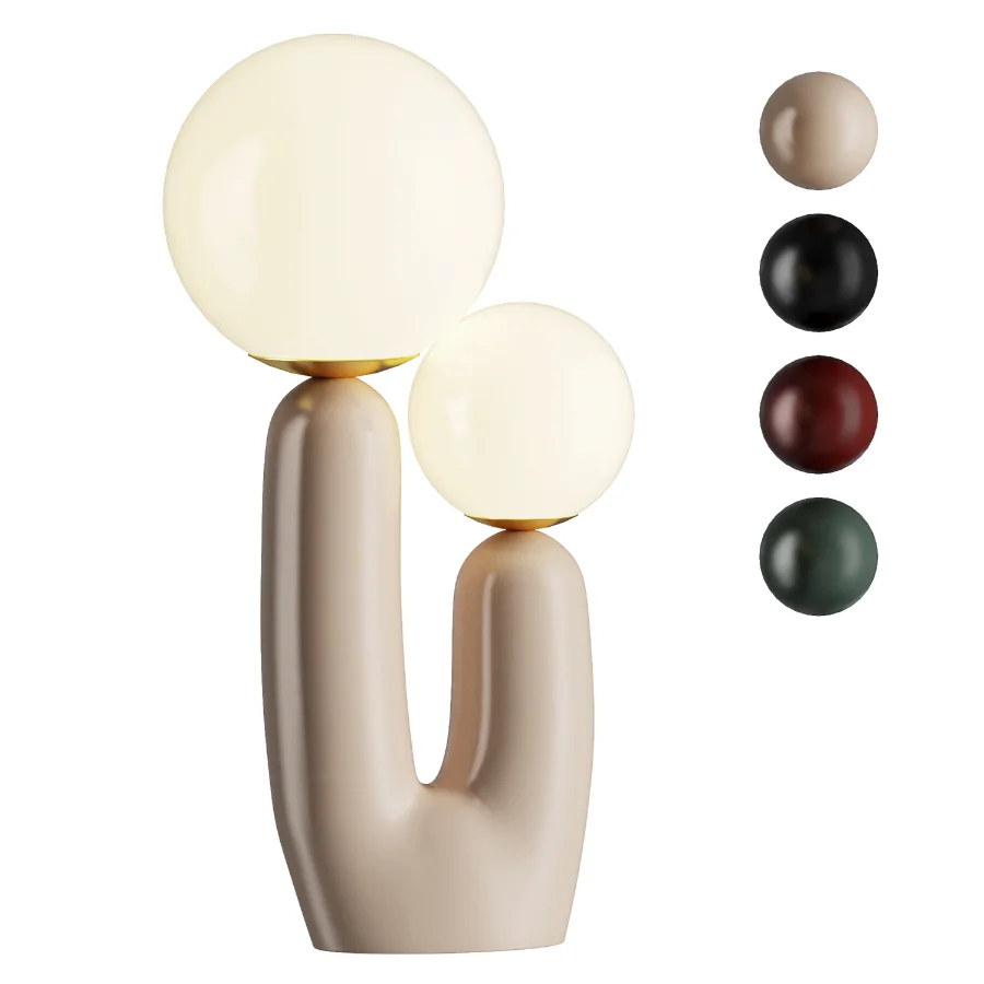 Rahil Resin Table Lamp 3D model Maxve