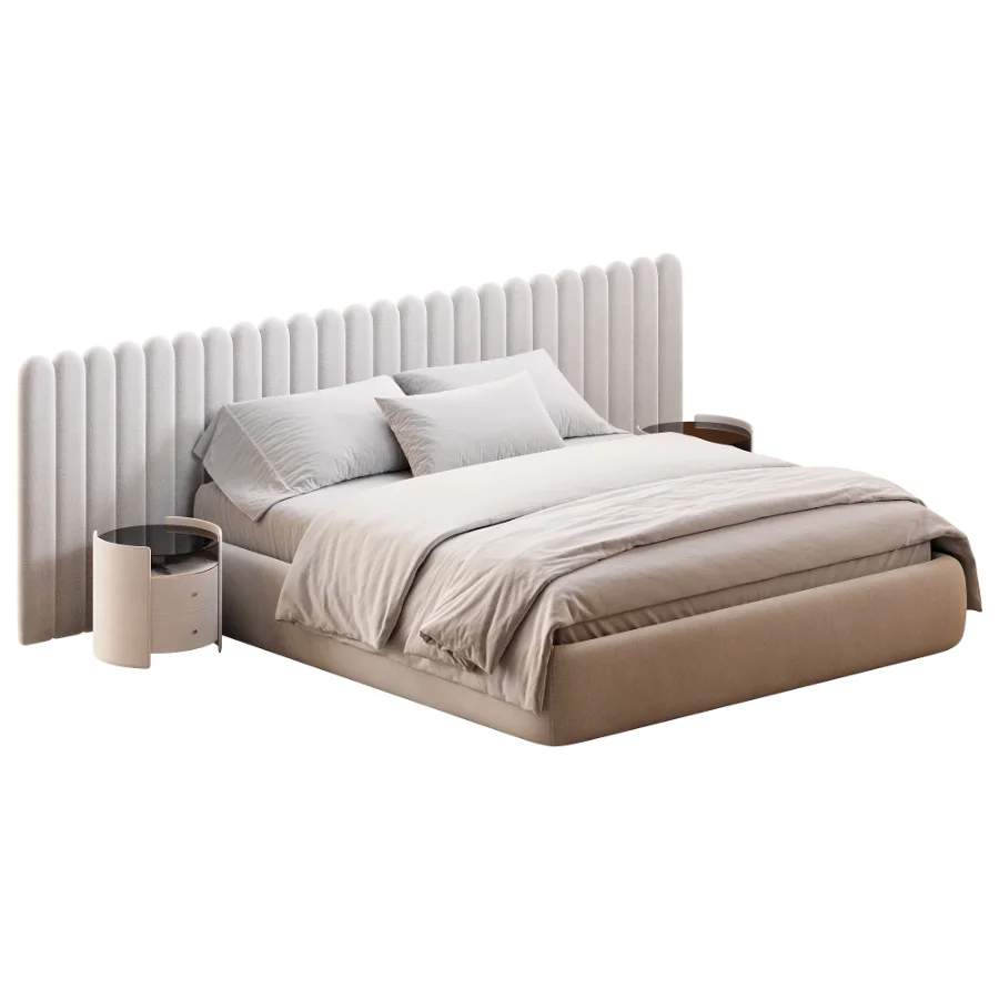 Savoyardi bed with wide headboard - Image 3