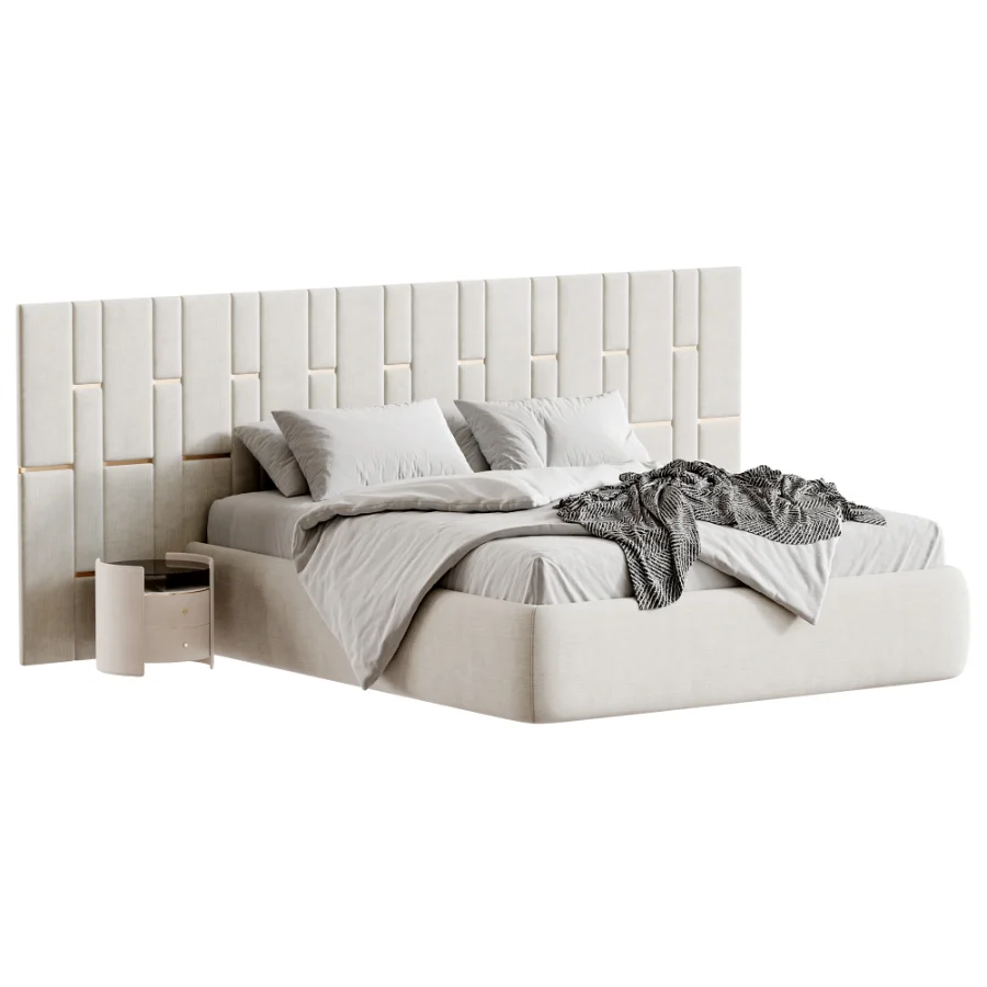 LOreal bed with a wide headboard - Image 3
